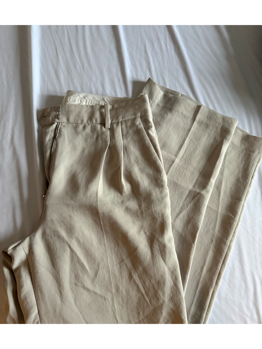 Aritzia effortless pants light birch size 12